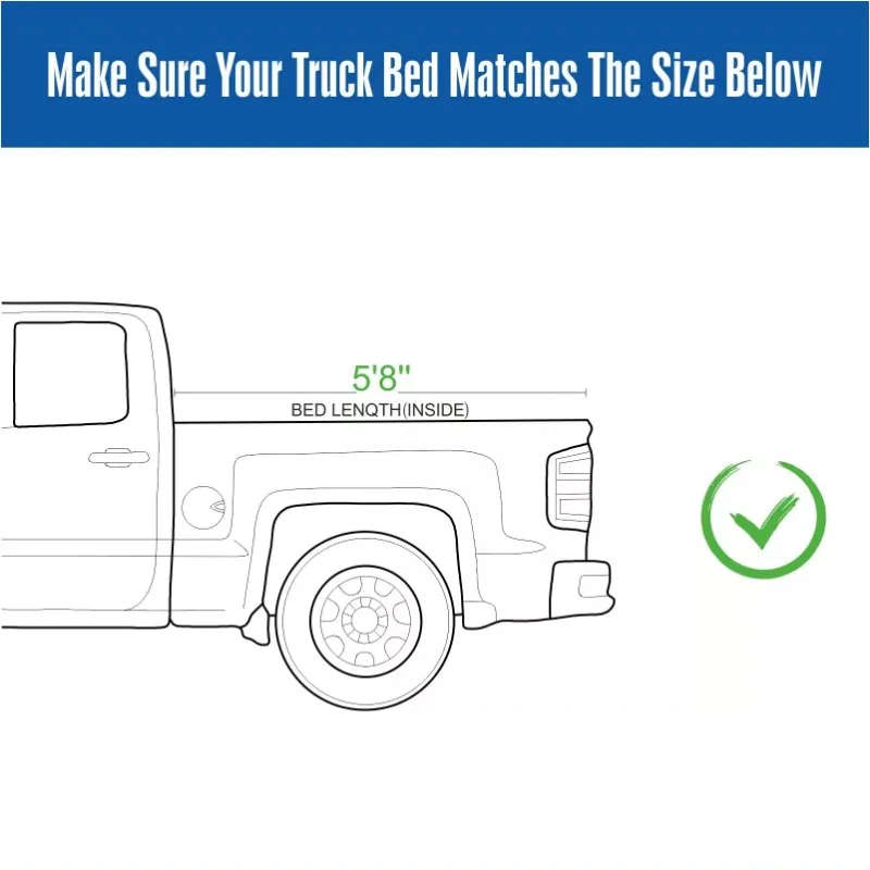 Chinese Supply Pickup Truck Trunk Soft Roll Up Bed Cover Triple Fold Tonneau Bed Cover for Chevrolet GMC