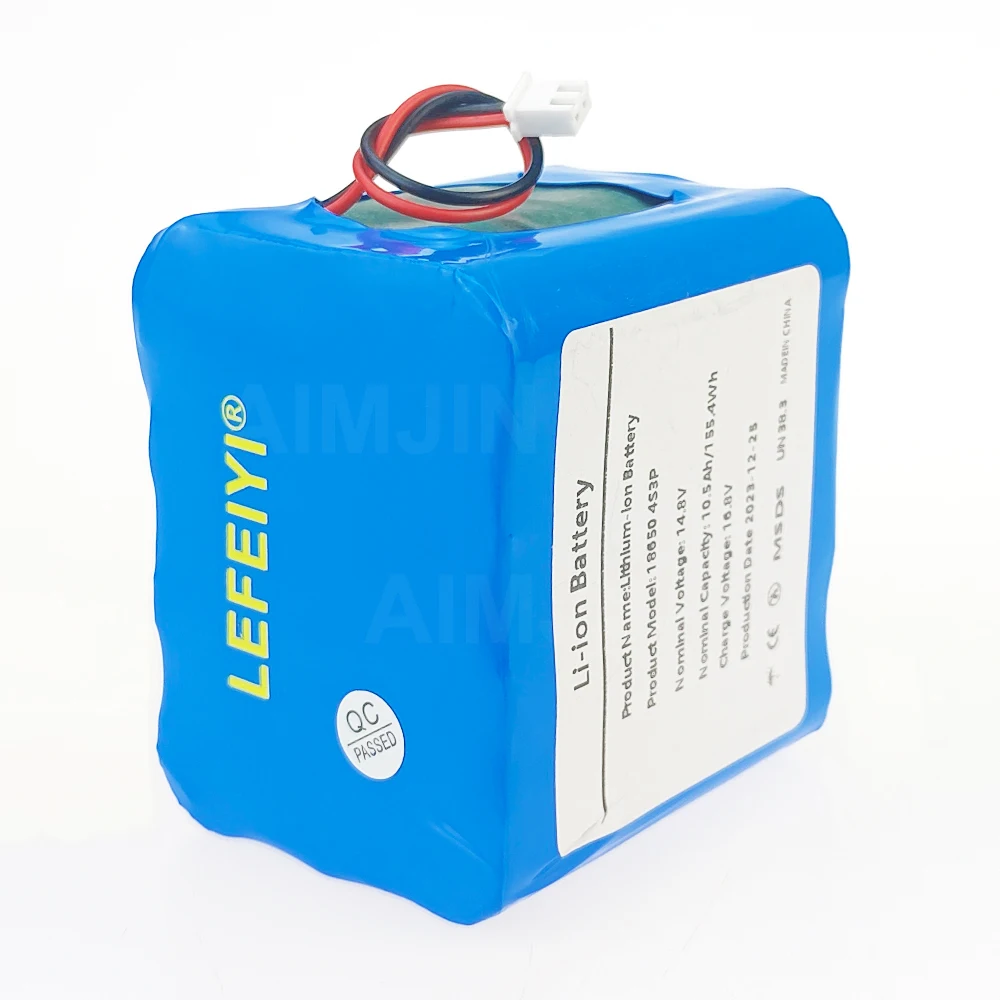 18650 Battery 12V Battery Pack 10500mAh 4S3P Built-in 40A Balanced BMS for Outdoor power supply for solar powered stalls