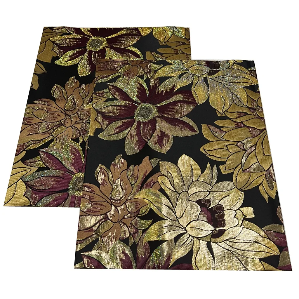 

2 шт./пакет, роскошные цветы, вышивка, 3D Sego Gele, повязка на голову, ткань, высокое качество, модная женская свадебная вечеринка