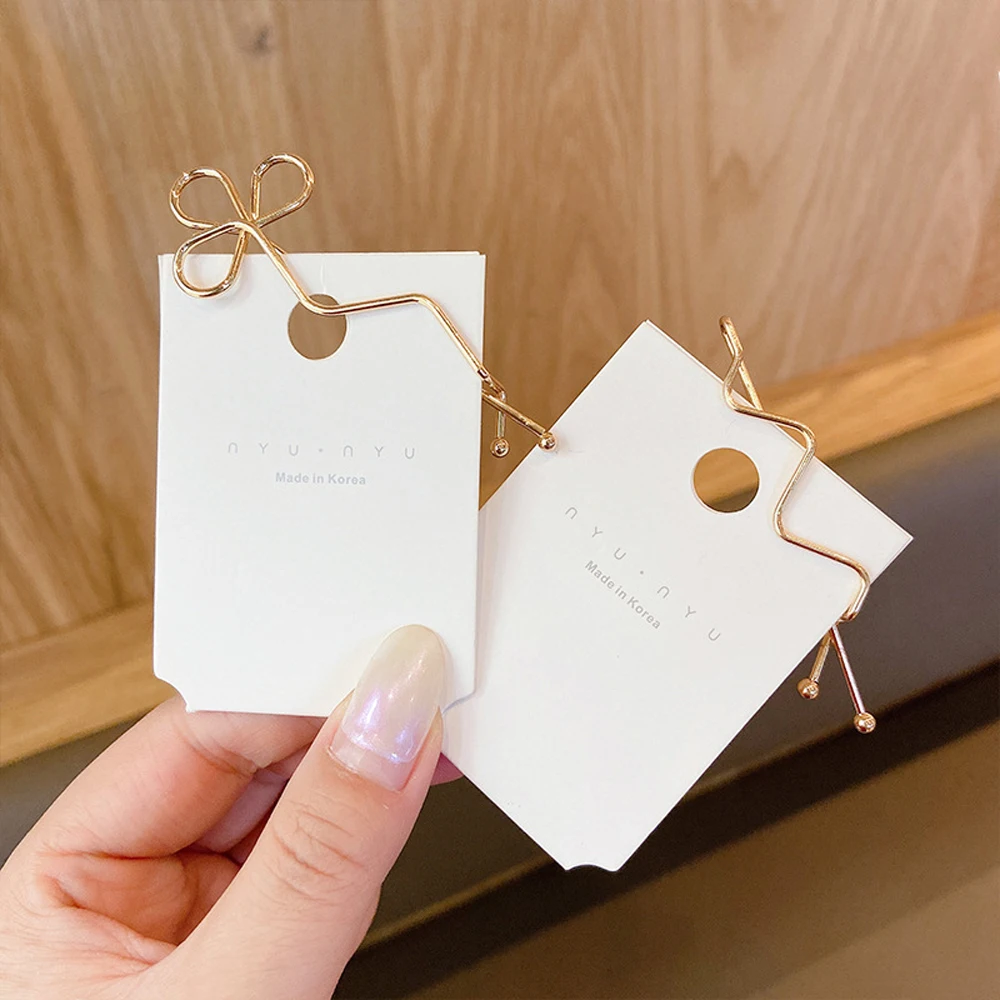 أزياء أنيقة المشابك النساء الشعر الجانب كليب هندسية سبيكة دبوس الشعر موجة زهرة مقاطع الشعر بوبي دبوس