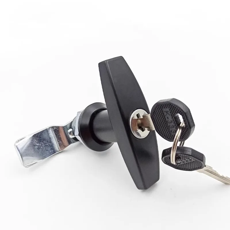 

handle lock rotating MS324-2AT handle bright chrome equipment lock distribution box cabinet door lock MS101-1A