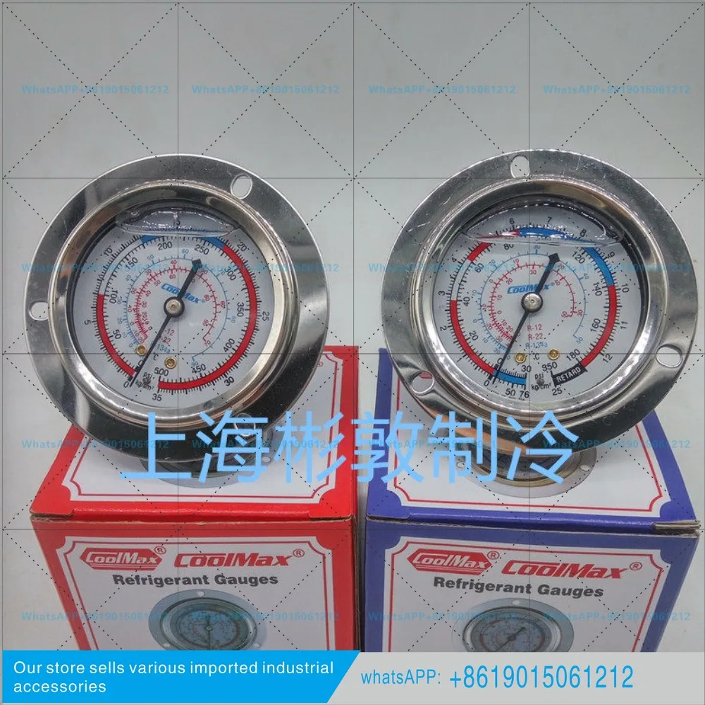 Freezer, Pressure Gauge, Refrigeration Equipment R410A Air Conditioning Cold Storage Unit Oil Meter R22