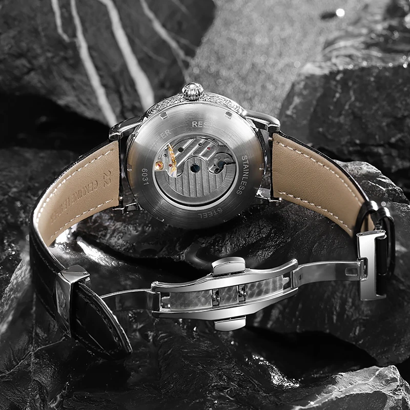 DULUNWE Nuovo Top Brand Design Orologi da uomo Movimento automatico di lusso Orologi meccanici Orologio da polso Tourbillon luminoso impermeabile