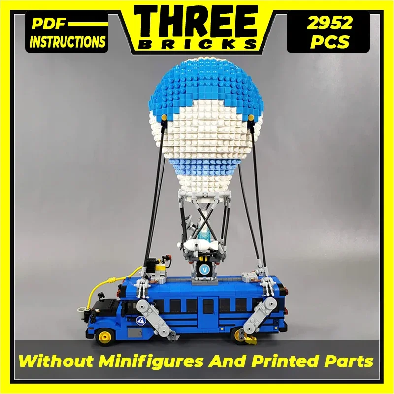 

City Car Model Moc Building Bricks Hot Air Balloon Combat Bus Technology Modular Blocks Gifts Christmas Toys DIY Sets Assembly