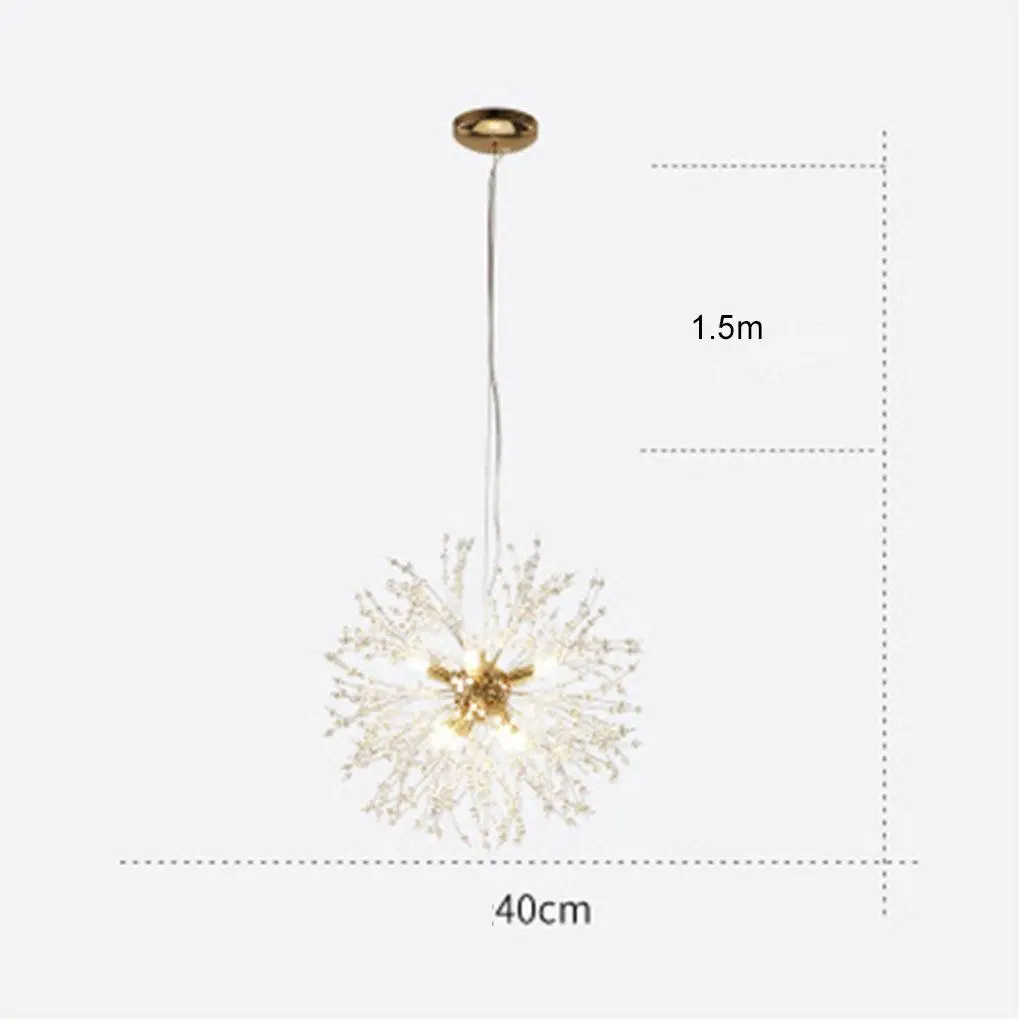 Chandeliers LED Light Stainless Steel Crystal Pendant Lighting Ceiling Light Fixtures Chandeliers Lighting,.7 inch