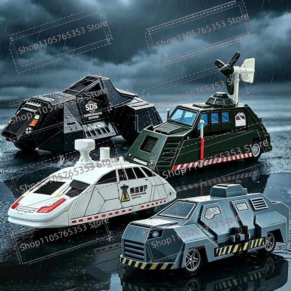 Tiv2 Tornado Intercept Vehicle Storm Chaser Model Deployable Static Models Die-Cast Collectible Toy Desk Decoration Model