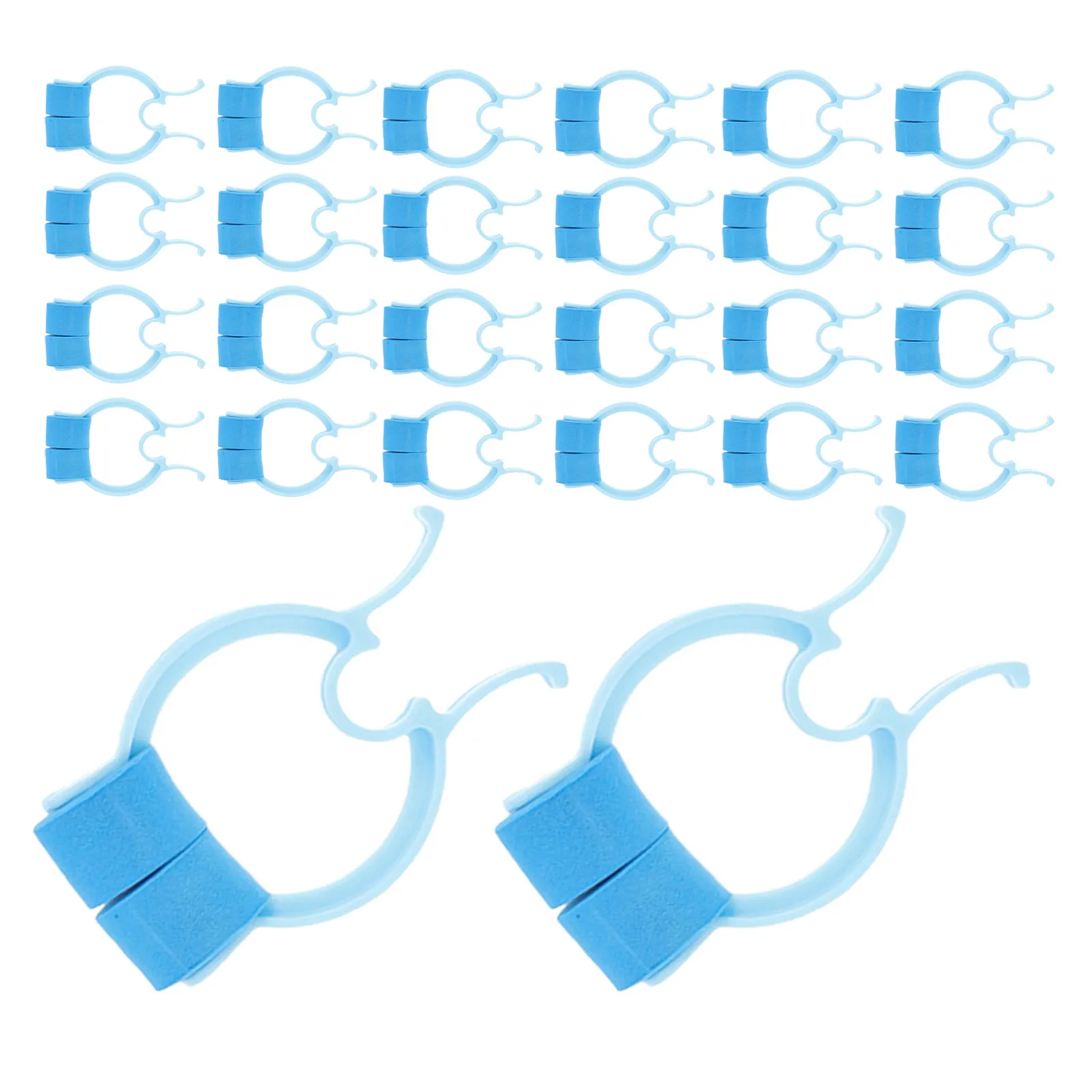 30Pcs Soft Nasal Clips for Children Respiratory Training Pulmonary Function Tests Swimming Exercise