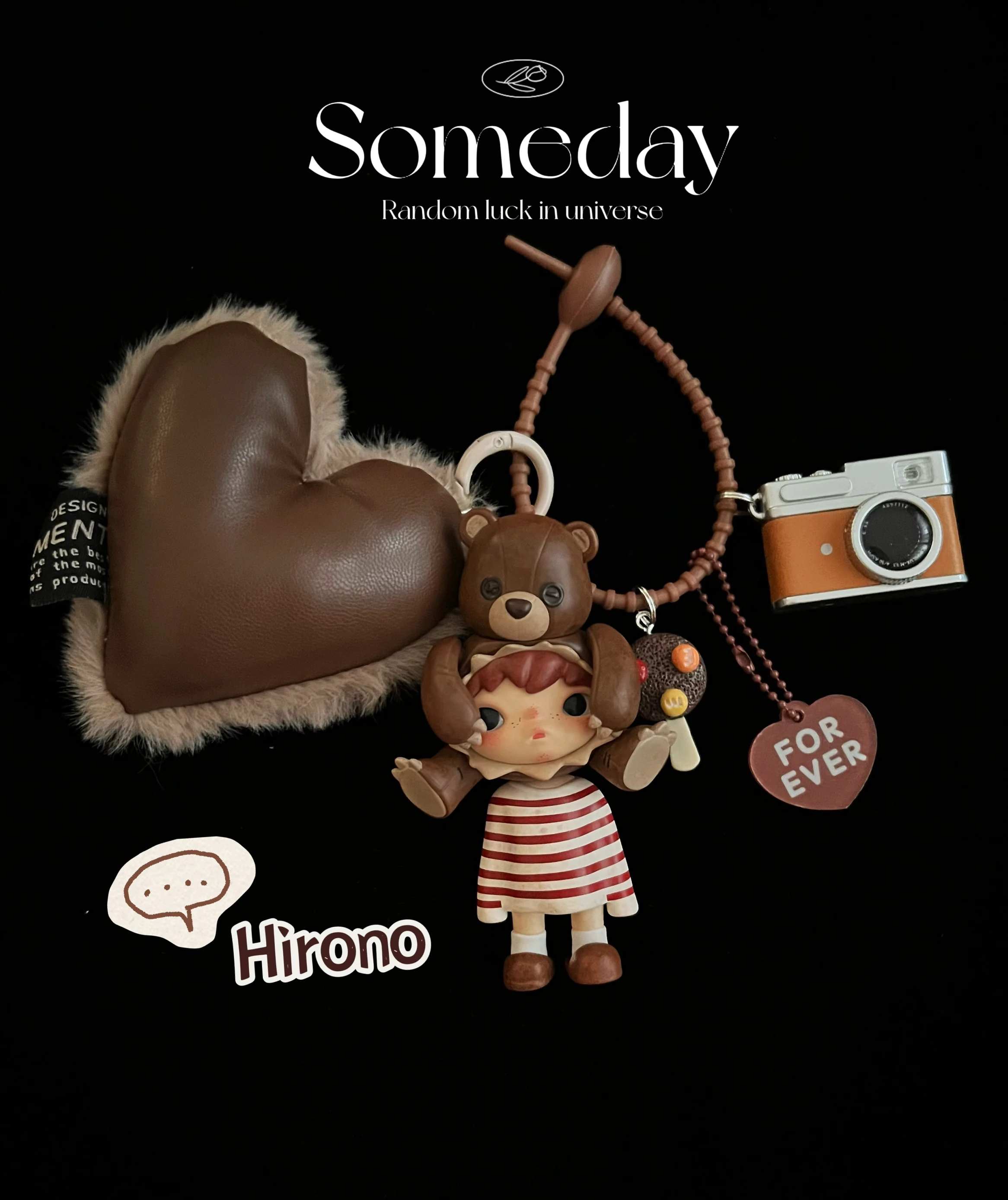 Official POP MART Hirono The Shelter New Echo Keychain - Couple Keyring Bag Charm Accessories - view 2