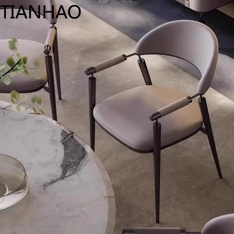 Design Nordic Dining Chairs Lounge Relaxing Interior Single Person Events Office Comfortable Meuble De Cuisine Modern Furniture