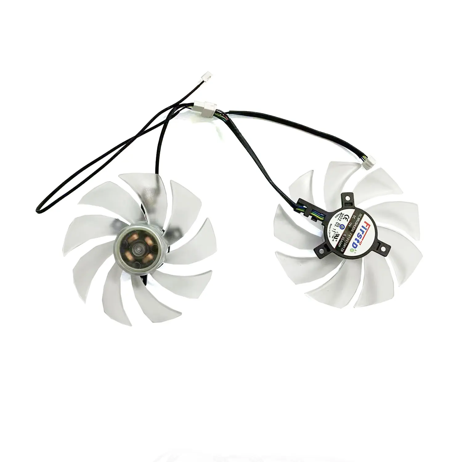 Brandneuer Original 95 mm 4PIN FD10015H12D RX6600 6600XT GPU-Lüfter für PowerColor RX 6650 XT RX 6600 RX6600XT Grafikkarte