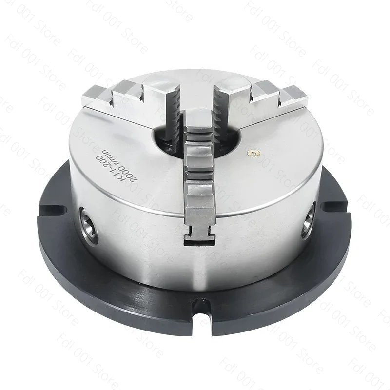 Vertical Chuck 200mm Base Plate Precision Self Centering Manual Mounting Drill Bench Table 160mm Flange Fixture