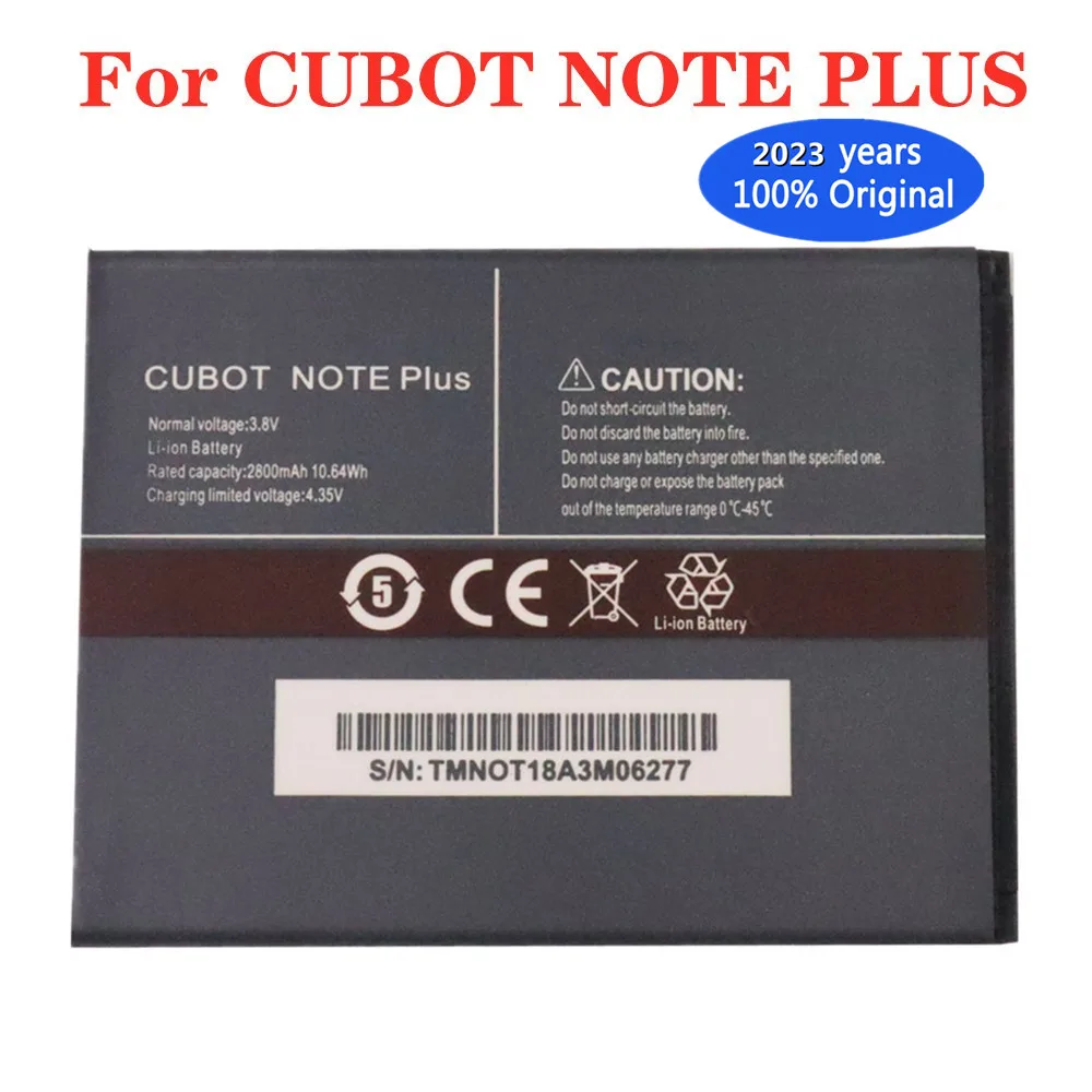 

2023 Years New Original NOTE PLUS Battery 2800mAh For CUBOT NOTE PLUS Mobile Phone Backup Battery + Tracking Number