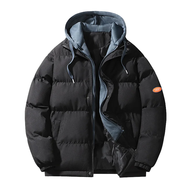 2025 سترة مبطنة بالقطن للركاب الحضري للرجال معطف شتوي خفيف الوزن وسحاب جيوب متعددة مقاومة للرياح للمدينة غير الرسمية #4