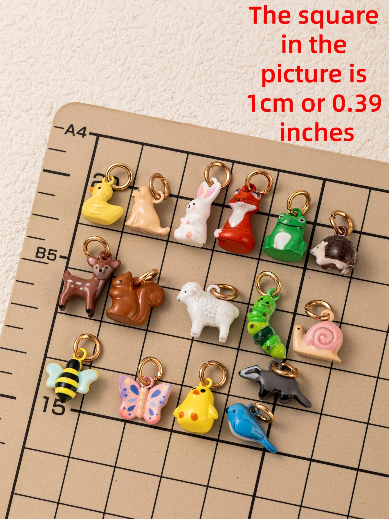 Einfache und Trendige Neue Tier-Serie Kaninchen Gemüse Insekt Eichhörnchen DIY Anhänger Charms für Schmuck – Detail 1