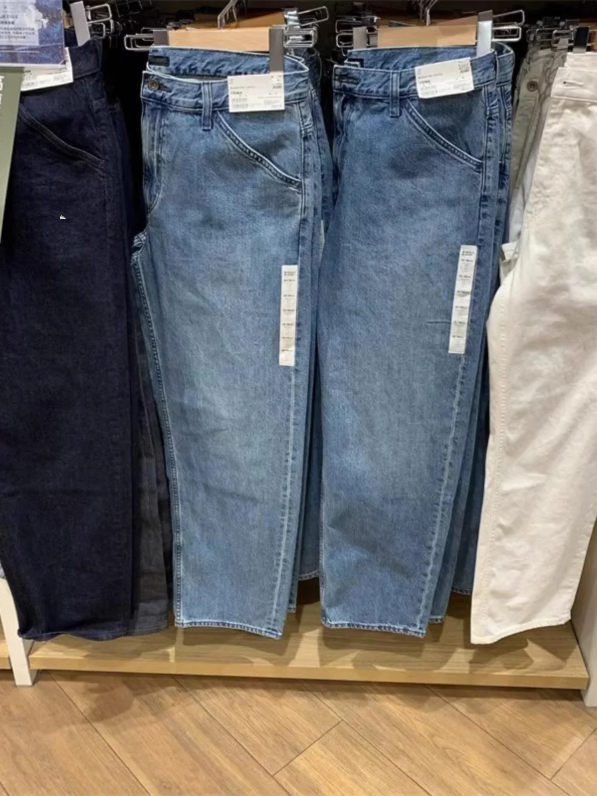 

Fall 2025 New Men's Straight Leg Dad Jeans Elastic Denim mid Waist Waed Retro Sle Cotton 00% Youth Loose Fit Four Seasons