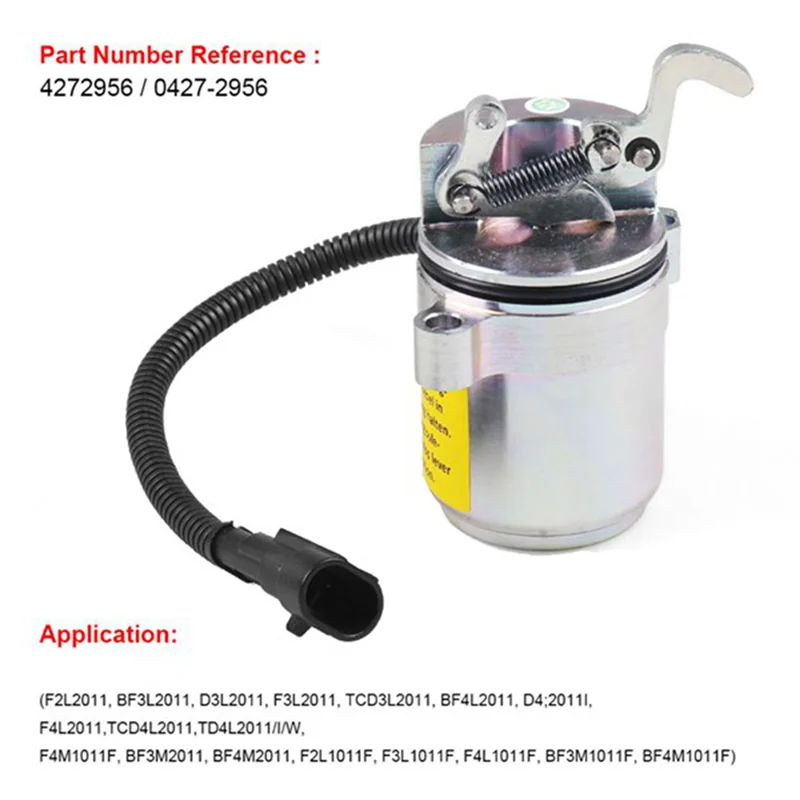 

НОВЫЙ электромагнитный клапан топлива двигателя 12 В 04272956 для Deutz F2L2011 BF3L201 BX101959 0427 2956 отключение топлива