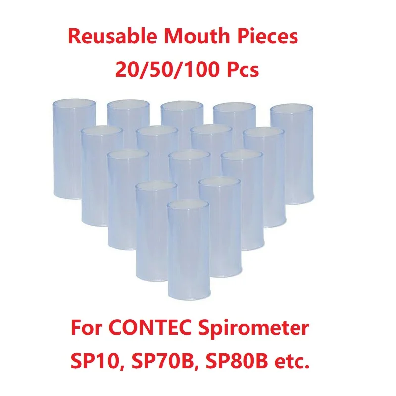 Reusable mouth pieces for CONTEC Spriometer 20/50/100 pcs SP10 SP70B SP80B