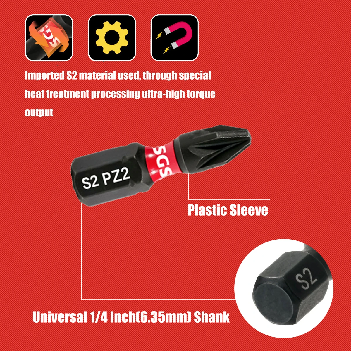 30-teiliges Set aus 25-mm-S2-Stahl-Schraubendreher-Bits, stoßfest, erhältlich in den Ausführungen PH Phillips Kreuzschlitz PH1 PH2 PH3 oder PZ Pozidriv Sternschlitz PZ1 PZ2 PZ, 0,15 kg schwere Ausführungen verfügbar, 1/4-Zoll-Sechskantschaft, wird mitgeliefert. – Detail 7