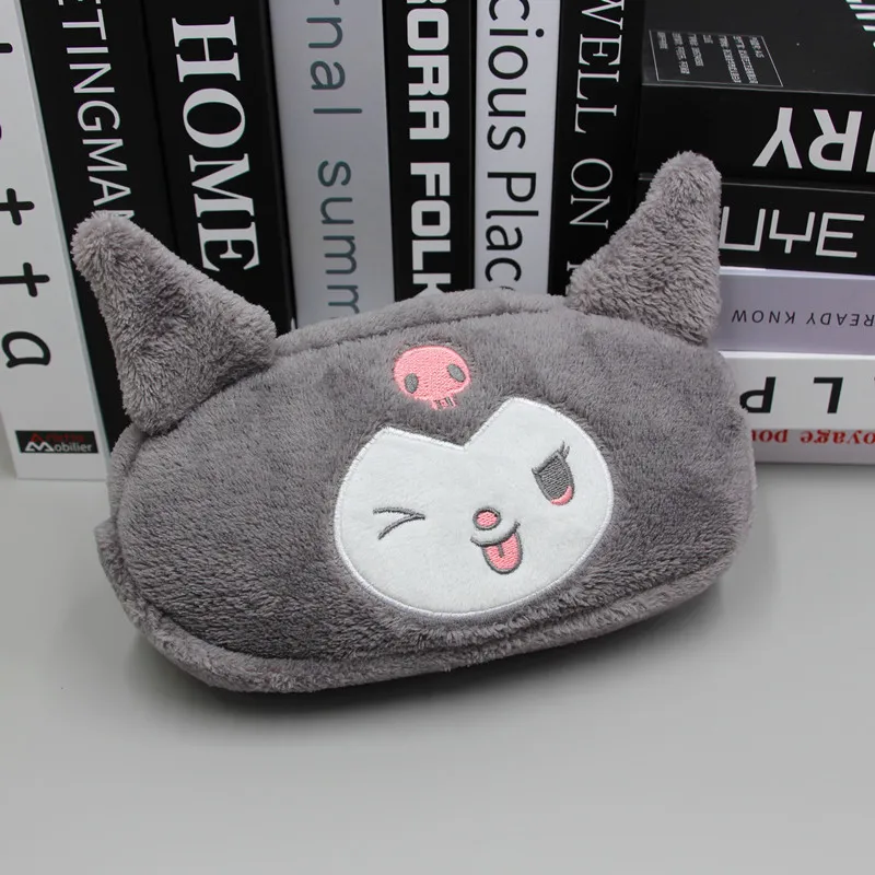 Cartoon Sanrio My Melody Cinnamoroll pluche tas Kawaii Anime Kuromi pluche cosmetische tas student etui meisjes verjaardagscadeau