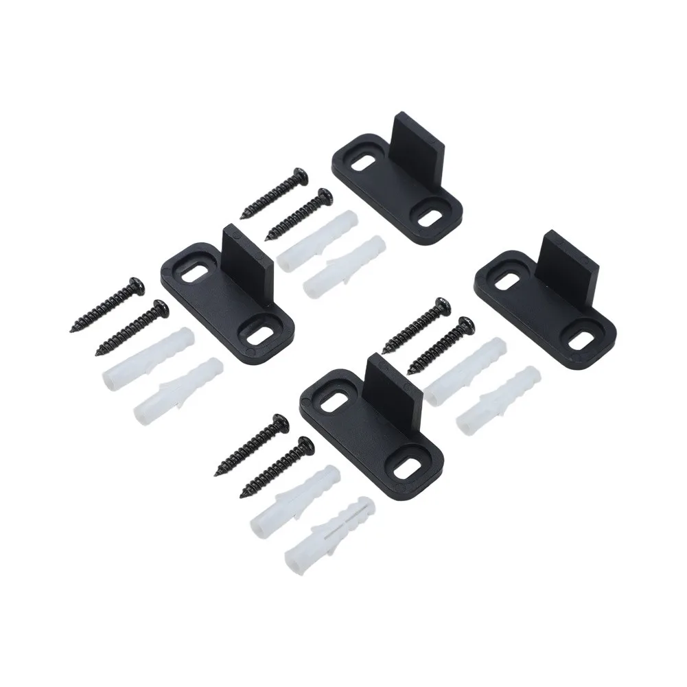 4Pcs Barn Door Guide Adjustable Sliding Floor Swinging Ultra Smooth Low Noise Bottom Bracket Barn Door Floor Guide Tool