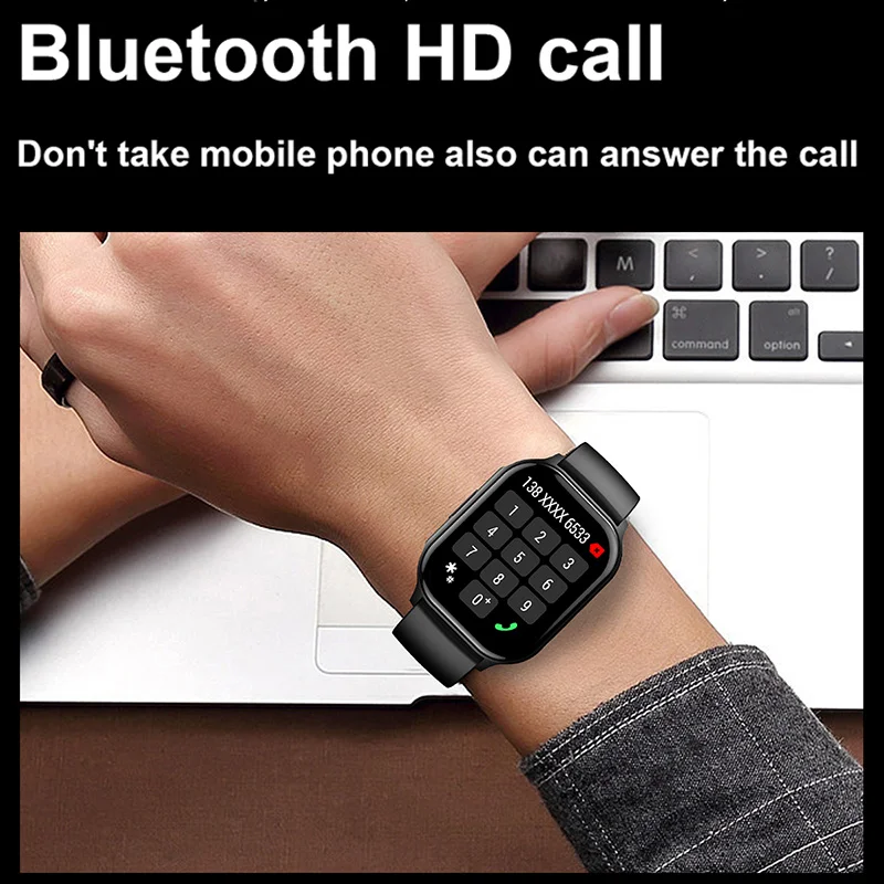 2024 New AMOLED Women\'s smartwatch HD Bluetooth Call non-invasive blood sugar waterproof men\'s smartwatch for Huawei Xiaomi +box