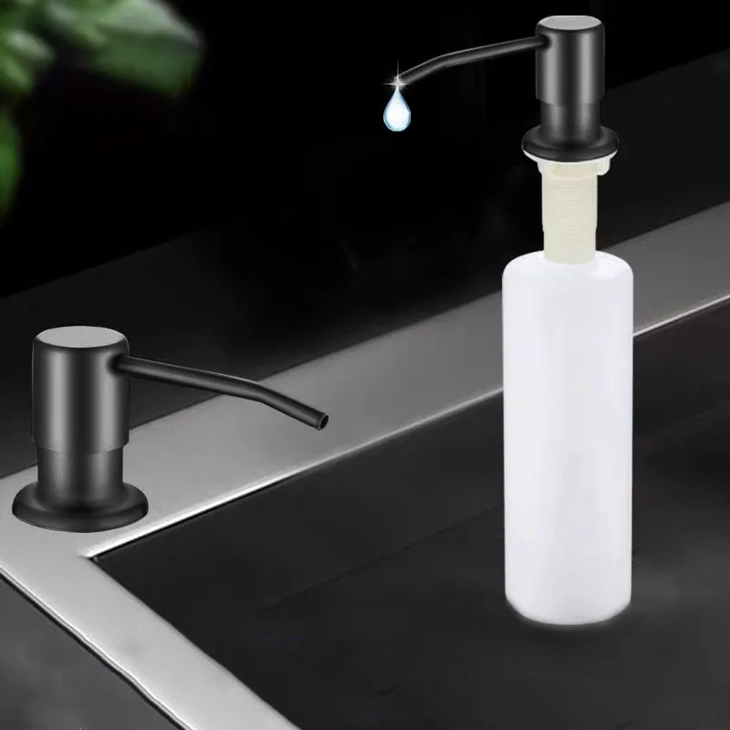 Soap Dispensor For Kitchen Sink 304 Stainless Steel Refill From The Top Built Liquid Hand Pressure Soap Dispenser Bottle