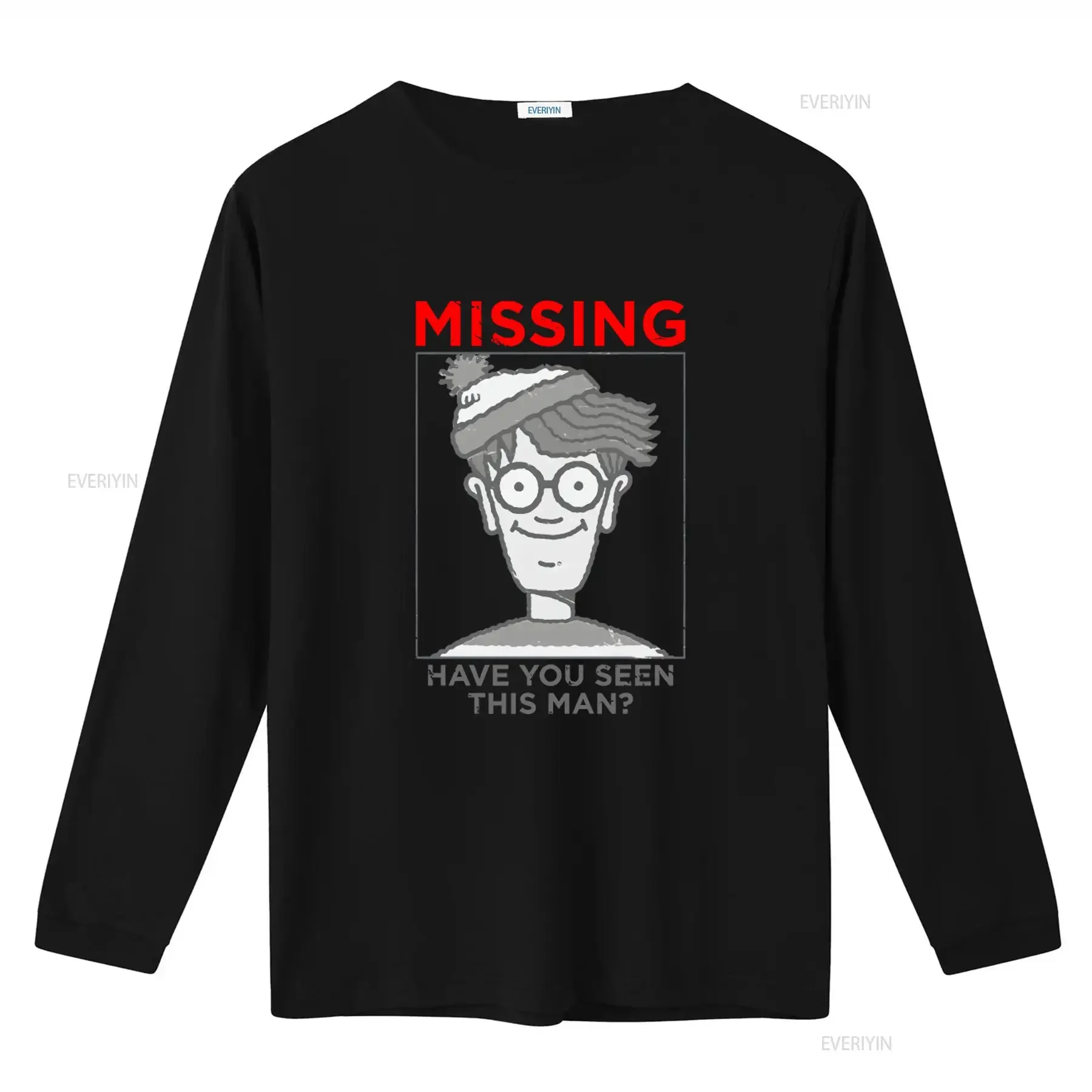 Where's Waldo Missing Licensed Adult T Shirt Fun Nostalgic Design vintage Washed Unisex graphic Casual fashion Breathable Soft