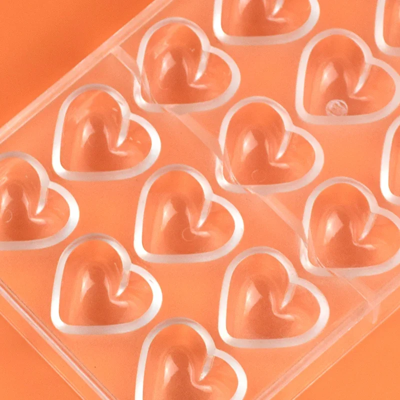 Chocolate Mold Polycarbonate Heart Sphere Shape Multiple Styles Chocolate Bonbons Candy Mould Confectionery Baker Pastry Tools
