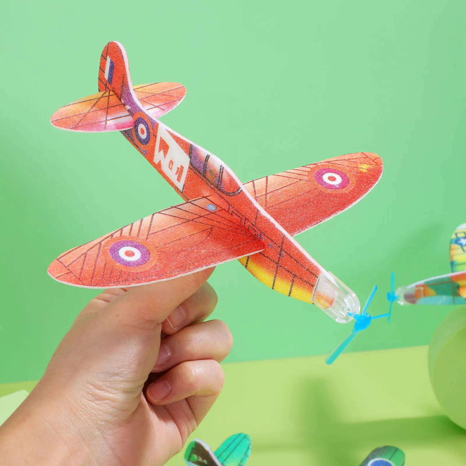 

36Pcs Kids Foam Glider Planes Exquisite Aircraft Design Attracts Attention Promotes Screen-Free Play Portable Interactive