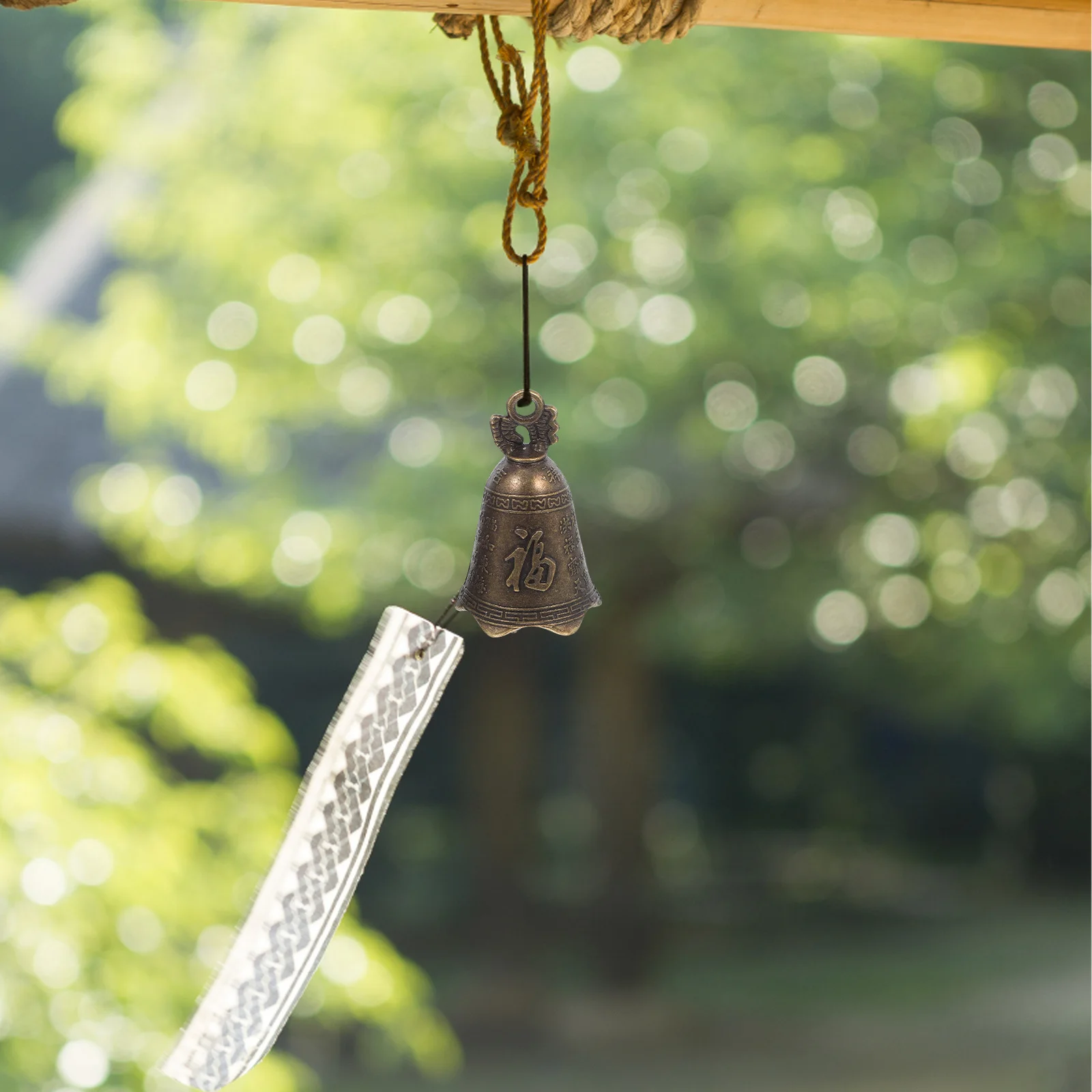 

20Pcs Feng Shui Bells Vintage Metal Chinese Blessing Charms for DIY Home Garden Decor Wind Chimes Pet Collar Pendants Crafting