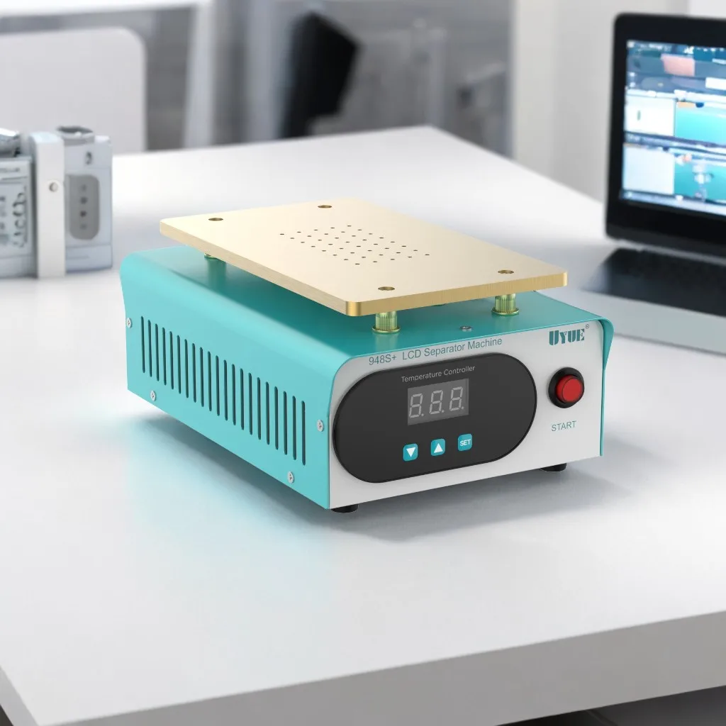 UYUE 948S + LCD شاشة تعمل باللمس فاصل آلة عدة 7 بوصة آيفون فاصل آلة إصلاح الشاشة المدمج في مضخة تفريغ