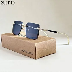 2025 Rimless Sunglass Men Vintage Luxury Square Sunglasses Women Retro Fashion Glasses Gafas De Sol Hombre Lunette Soleil Femme