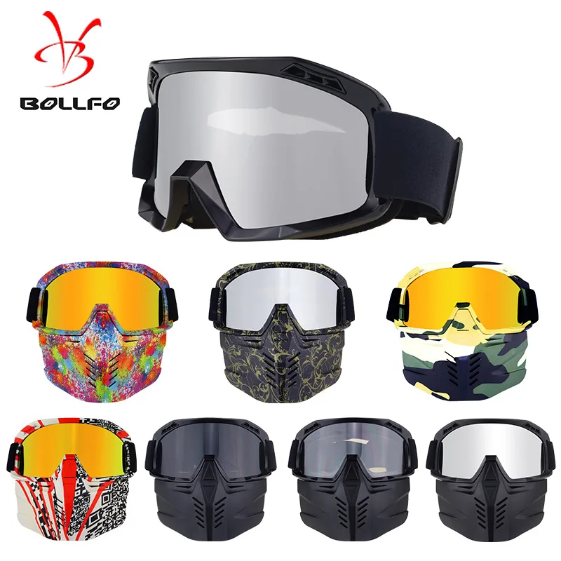 

Factory Direct Supply Outdoor off-Road Helmet Goggles Ski Goggles Retro Glasses Riding Windproof Goggles