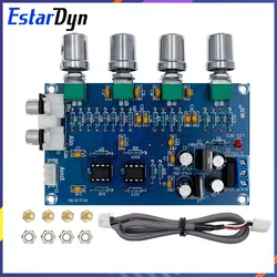 Estardyn XH-M164 NE5532 Stereo Pre-amp Preamplifier Tone Board Audio 4 Channels Amplifier 4CH CH Control Circuit TelephonePreamp