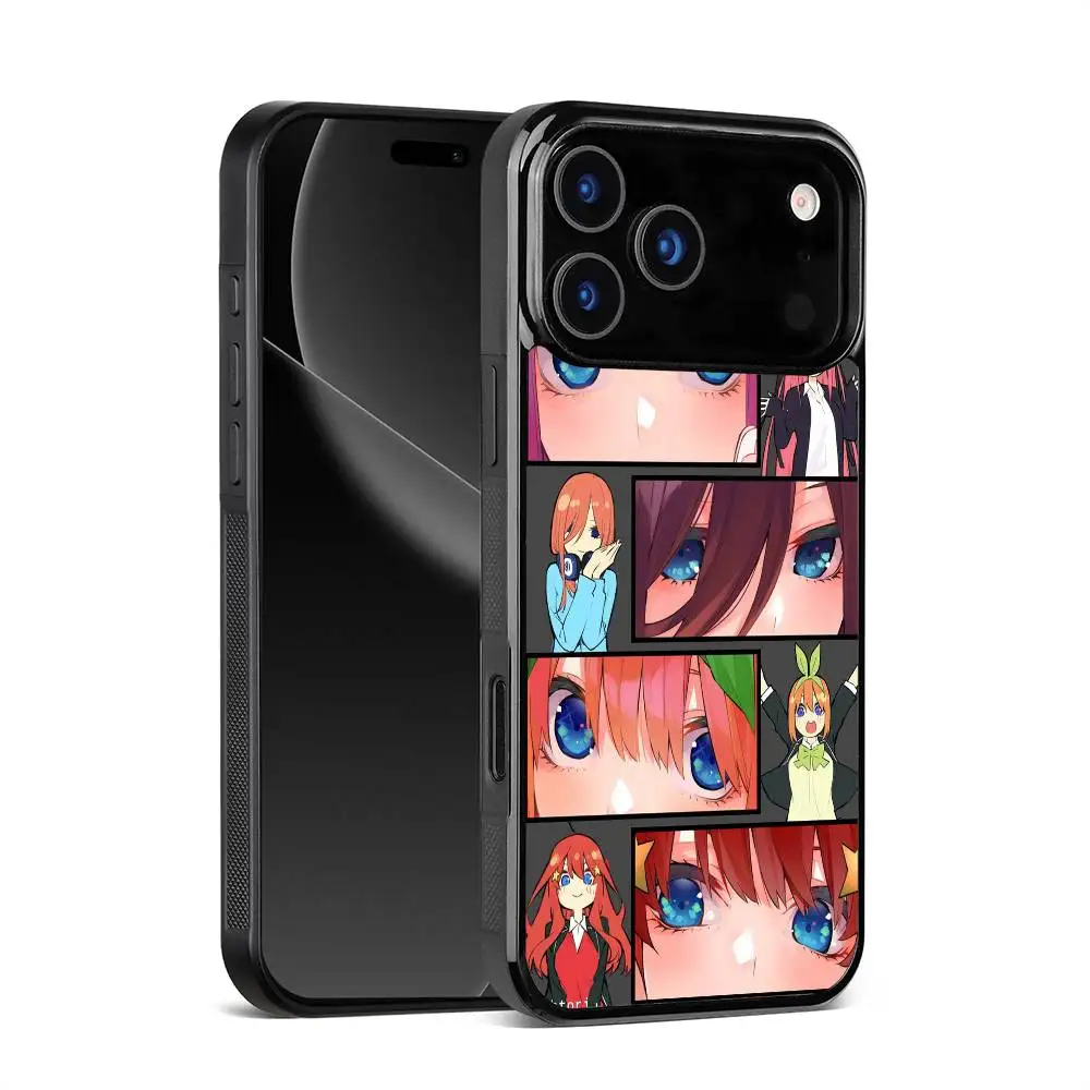 حافظة هاتف خماسية لطيفة Q-Quintessential لهاتف آيفون 17 16 15 14 13 12 11 Pro Max Mini Plus مرآة صلبة Funda #5