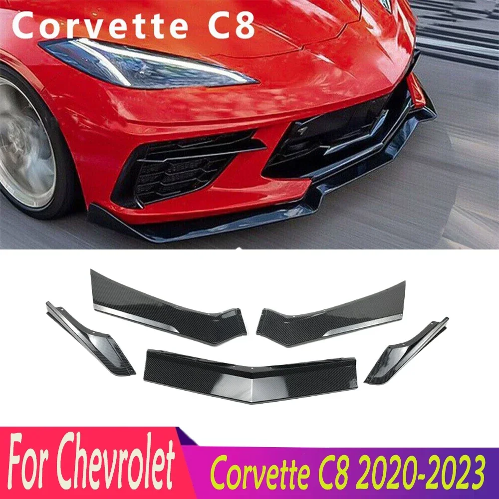 

Parachoques delantero de alta calidad para Chevrolet Corvette C8, divisor, alerón, difusor, Kits de cuerpo protector, gran ofert