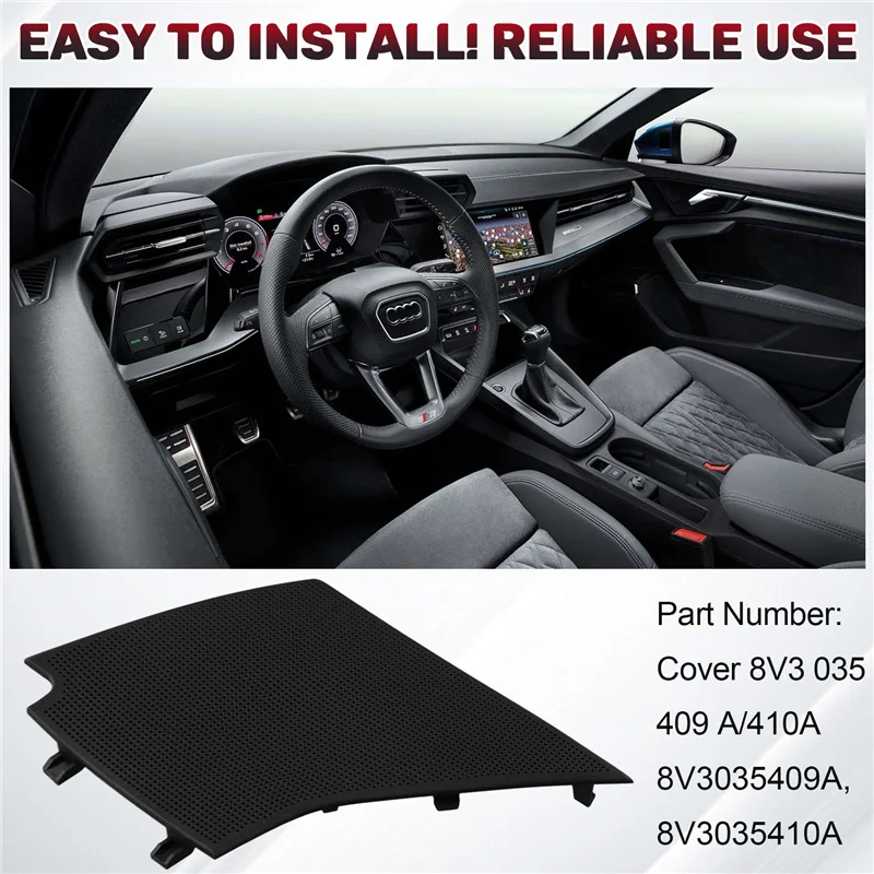 NEW-1Pair Front Door Speaker Protective Cover 8V3035409A, 8V3035410A For A3 S3 RS3 2017-2021