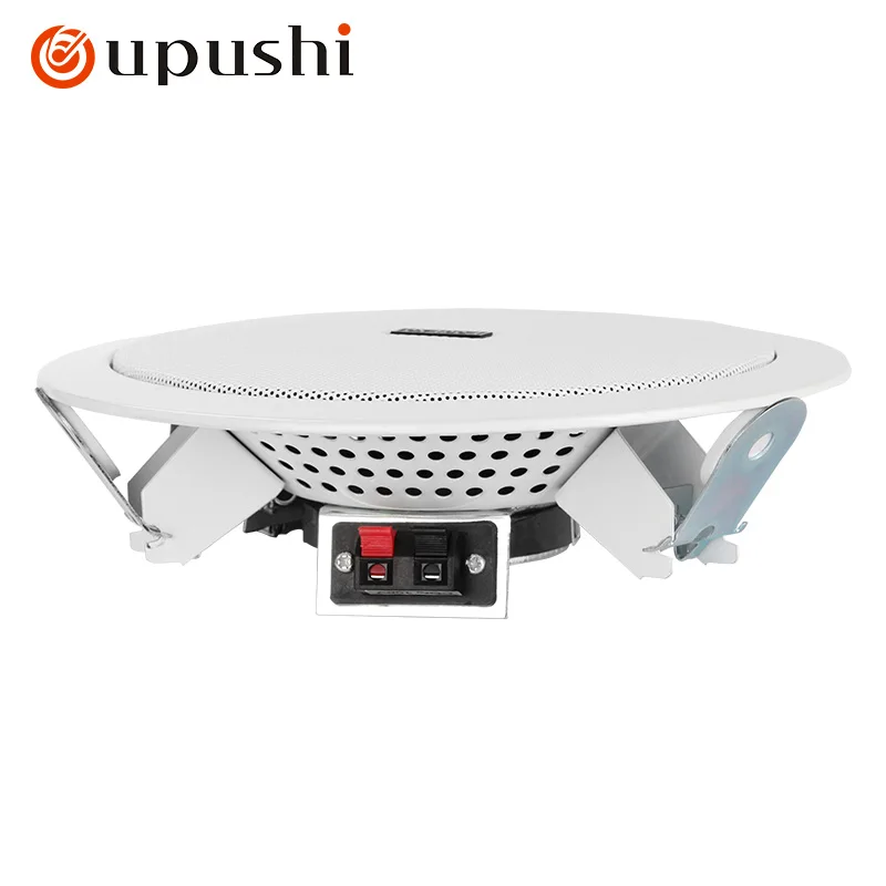 Oupushi ceiling mounted speaker embedded ceiling suspended background music coaxial audio broadcasting system