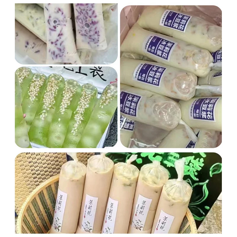 Sacs de lait frais jetables épais, 500 pièces, 250/500ml, bouche ouverte, sac de lait Long et étroit, qualité alimentaire, spécialisé, poche PE