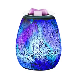 UK Home Aroma Electric Wax Melt Burner Touch Lamp Night Light Wax Warmer 3D Fireworks Light Wax Melt Warmer For Home Bedroom
