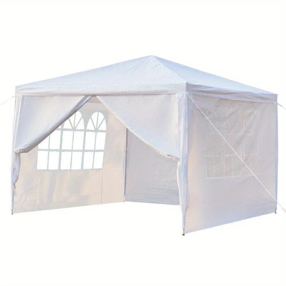 10'x10' Party Tent Outdoor Heavy Duty Gazebo Wedding Canopy + 4 Removable Walls