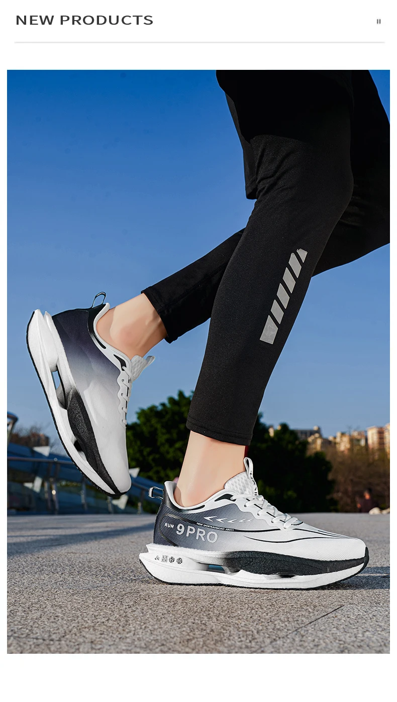 Herren-Sportschuhe, Laufschuhe mit Carbonplatte, Marathon-Sneaker für Herren, Rennschuhe, stoßdämpfende Turnschuhe für Damen – Detail 17