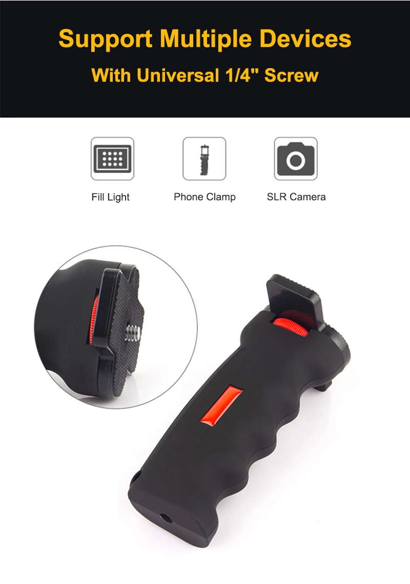 Kamera Griff Grip Universal Breite Plattform Pistol Grip mit 1/4 "Schraube für Telefon Canon Nikon Sony SLR DSLR DC kameras – Detail 2