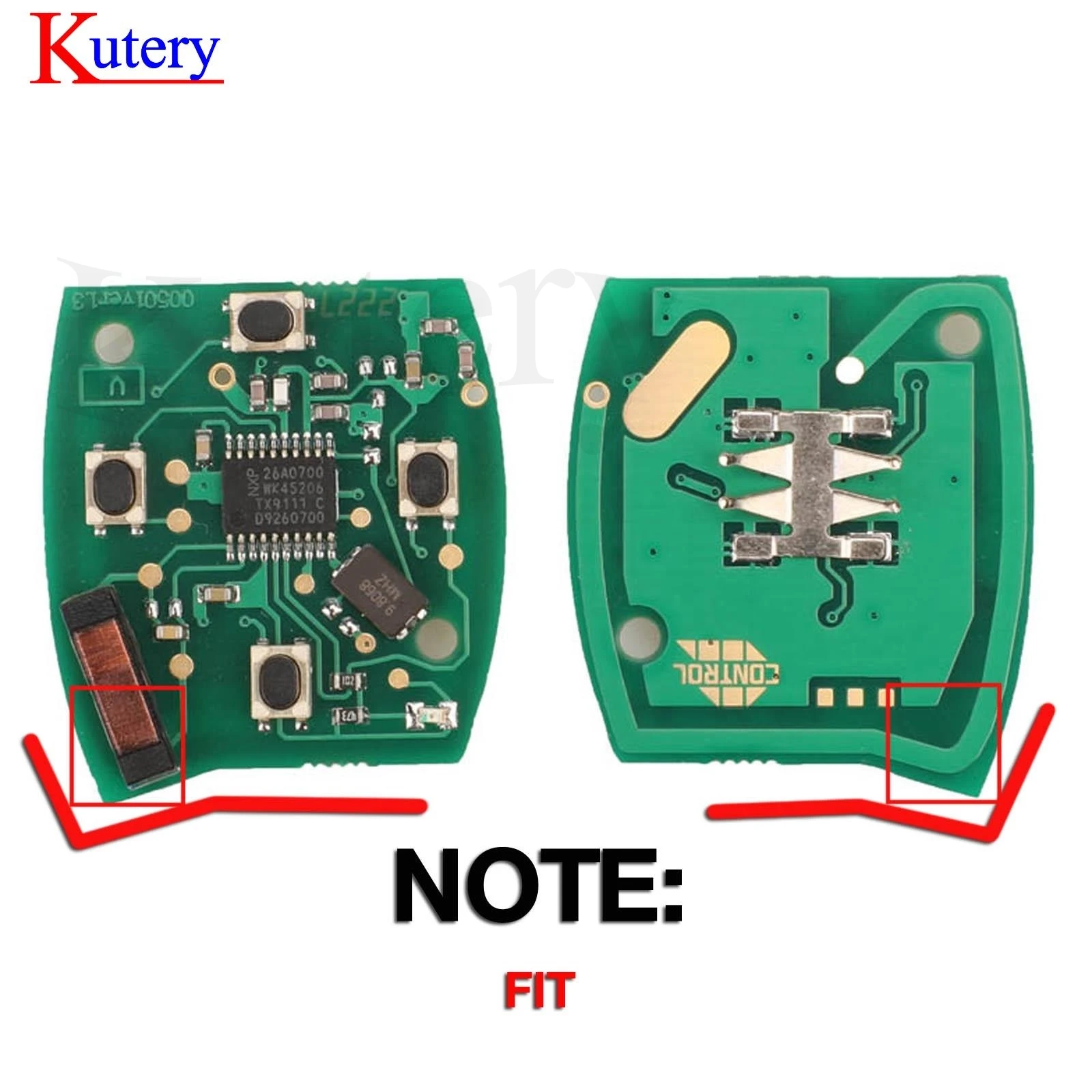 jingyuqin 10PCS KR55WK49308 313.8MHz ID46/PCF7941 Chip For Honda Accord Sedan Pilot Car Key Shell Rubber Pad Kit Remote Key Pad 