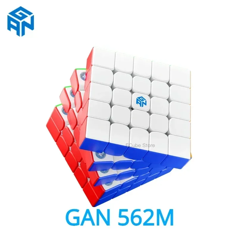 [Picube] GAN562M 5x5x5 Speed Magic Cube Core Magnetic Stickerless Cube UV Coated Puzzle Frosted Cubo Gifts for Speedcuber