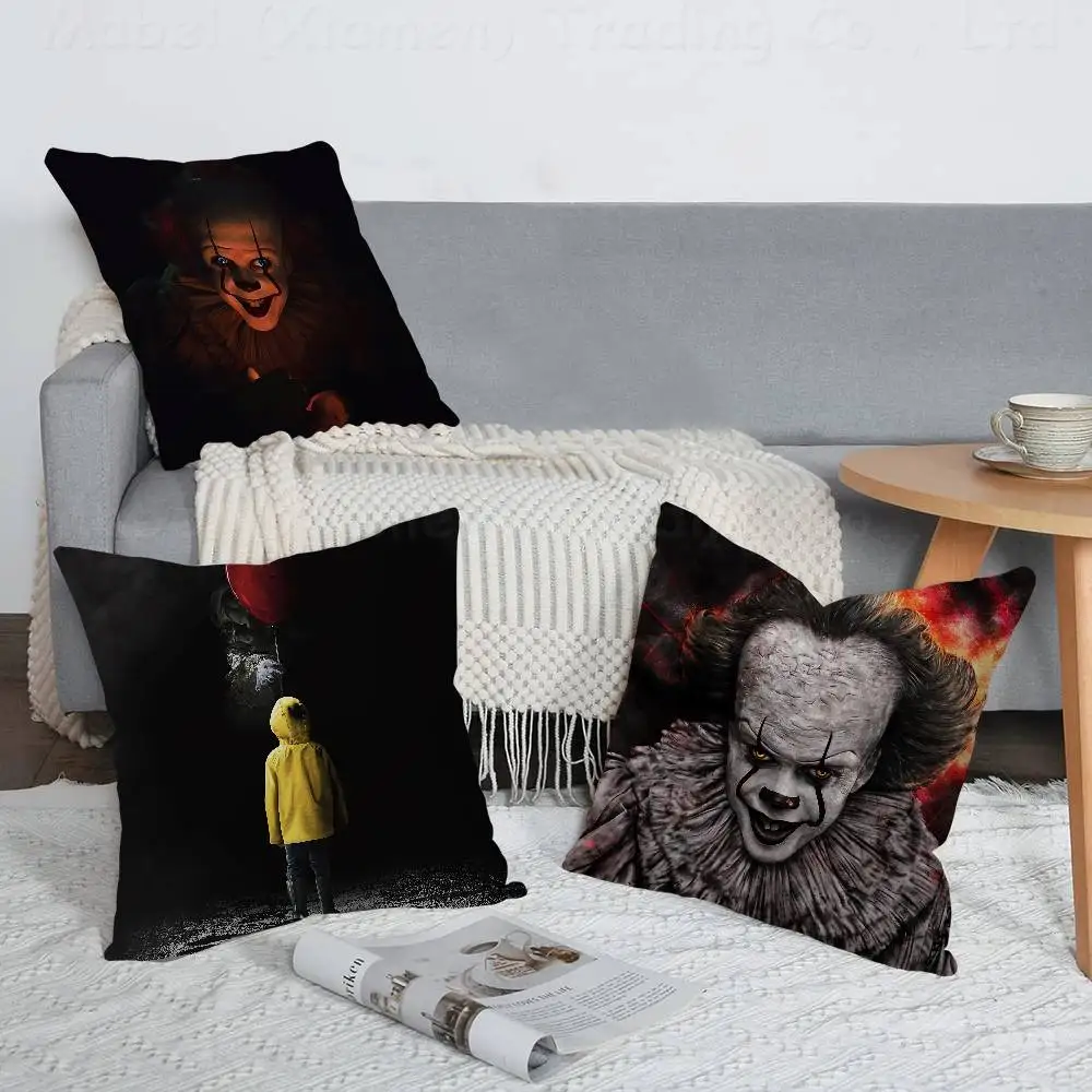 Movie IT It Chapter One Horror Personalized Pillow Cover Kids Bedroom Wild Party Decor Pillowcase Kid Birthday Shower Gift