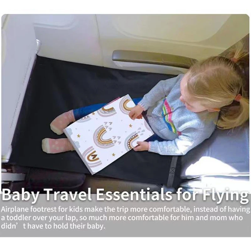 New Kids Travel Airplane Bed Baby Pedals Bed Portable Travel Foot Rest Hammock Kids Bed Airplane Seat Extender Leg Rest For Kids