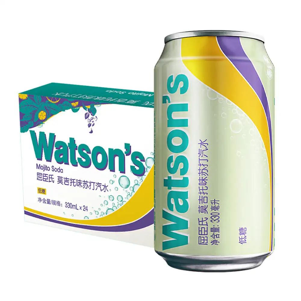 Watson's Mojito Soda - 330ml x 24 kaleng