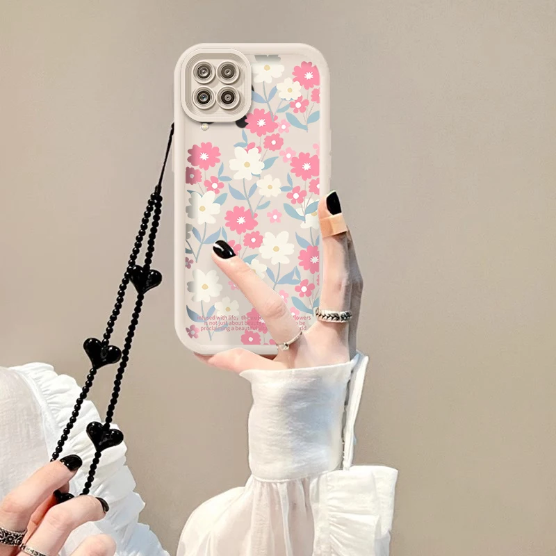 

A12 Small flower Sky Eye Bracele Phone Case For Samsung A12 M40S F12 A04E A15 A13 A04 A05S A10 M31 M12 A14 A03 A05 M32 M13 Cover