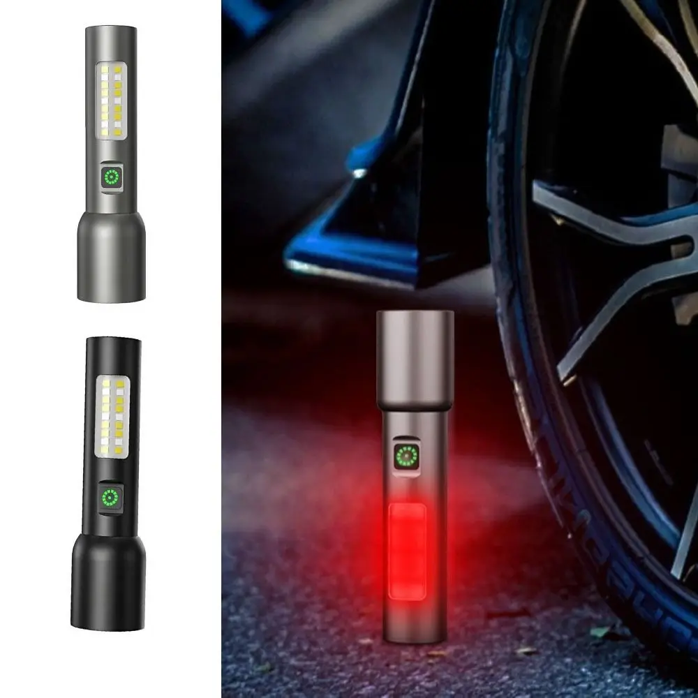 

High Powerful Mini LED Flashlights USB Rechargeable with 6 Modes Camping Emergency Torch Aluminum Zoomable EDC Portable Lantern